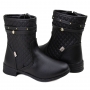 Bota Infantil Feminina Kidy Montaria  - Preto