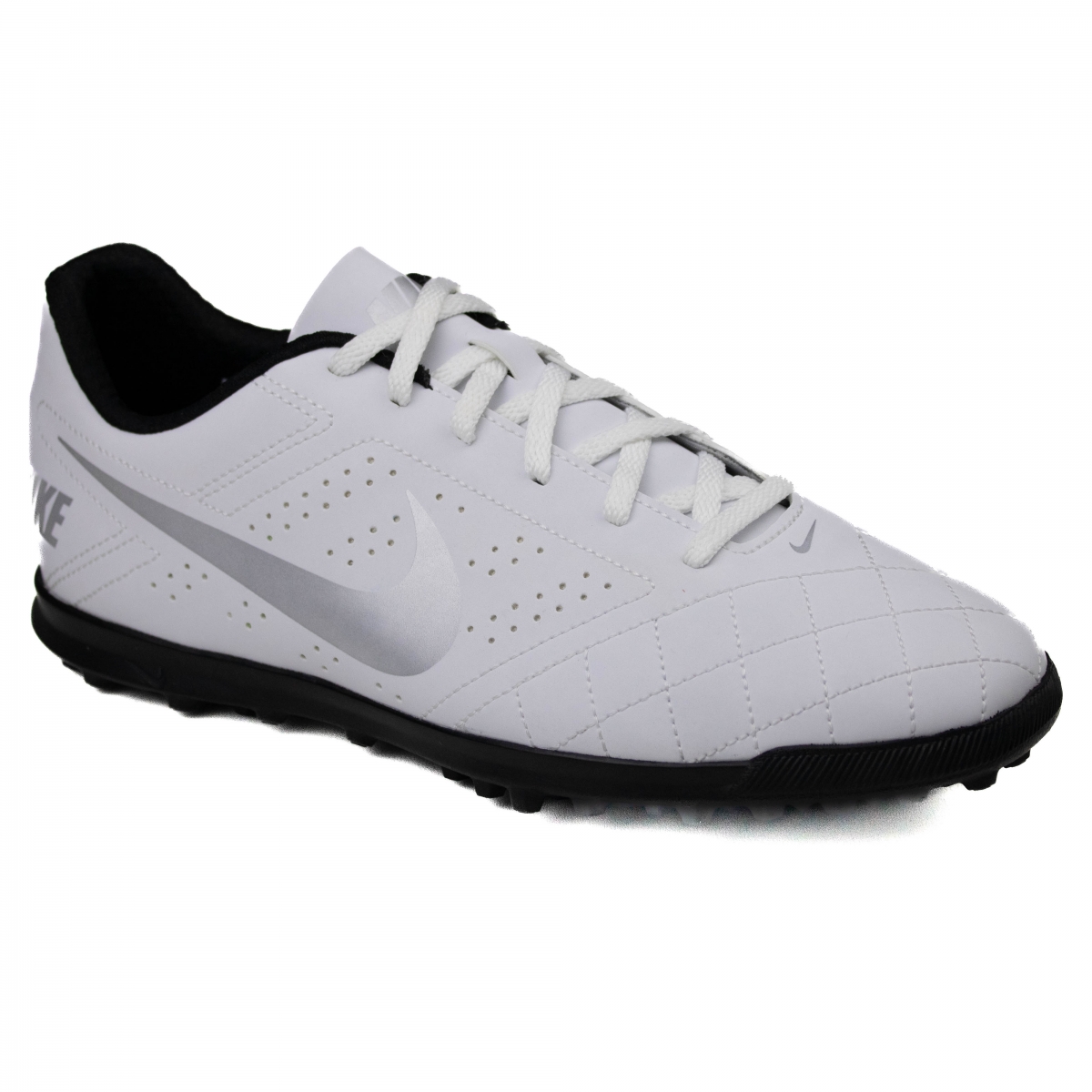 Chuteira Society Nike Beco 2 - White/metallic silver-black