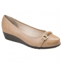 Sapato Feminino Moleca Anabela - Nude