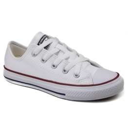 Tênis Infantil All Star Converse Courino - Branco/vermelho