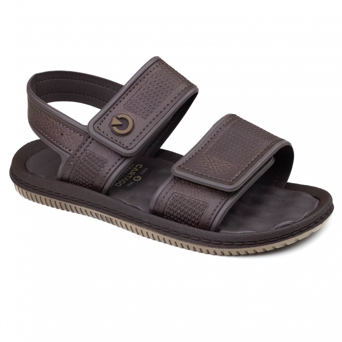 Sandália Masculina Cartago Fiji IV - Marrom/marrom