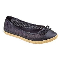 Sapatilha Feminina Moleca Napa - Preto