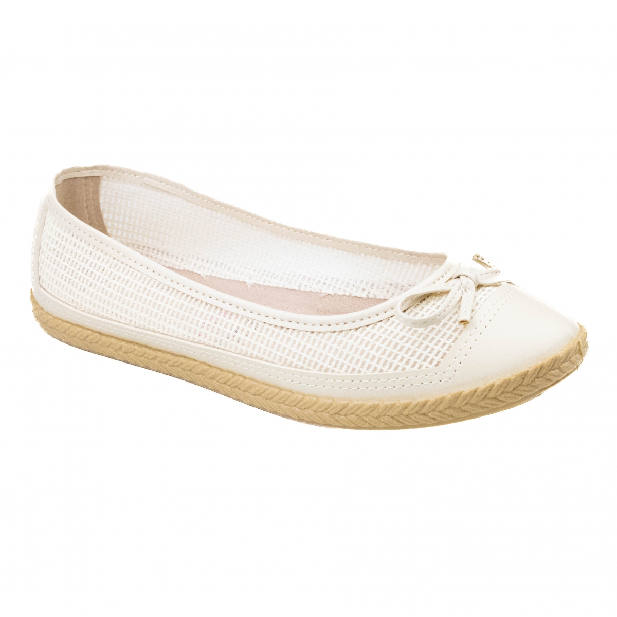 Sapatilha Feminina Moleca Napa - Creme