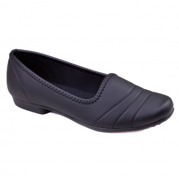 Sapatilha Feminina Piccadilly Easy Clean  - Preto