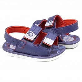 Sandália Infantil Cartago Mini Baby - Cinza/azul/vermelho