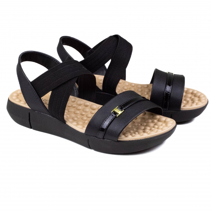 Sandália Feminino Modare Anabela - Preto