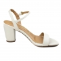 Sandália Feminina Salto Vizzano Pelica - Branco off