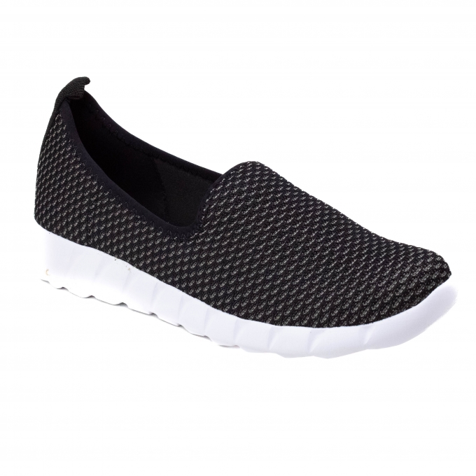 Tênis Feminino Piccadilly Slip On Tecido - Preto