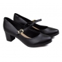 Sapato Feminino Beira Rio Salto Boneca - Preto
