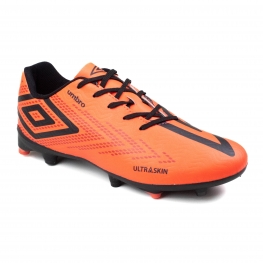 Chuteira Masculina Campo Umbro Ultraskin - Coral/preto/vermelho