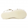 Sandália Infantil Feminina Molekinha Rasteira Huarache - Branco/rosa/collors