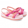 Sandália Infantil Feminina Molekinha Anabela Multi Color - Coral elegance/pink