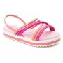 Sandália Infantil Feminina Molekinha Anabela Multi Color - Coral elegance/pink