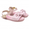 Sandália Rasteira Infantil Feminino Molekinha - Rosa/holografico