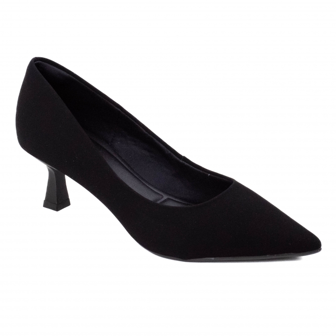 Sapato Feminino Bebecê Salto Taça - Preto