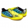 Chuteira Futsal Indoor Umbro Cosmic - Limao/azul/preto