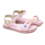 Sandália Infantil Feminina Molekinha Corações - Rosa
