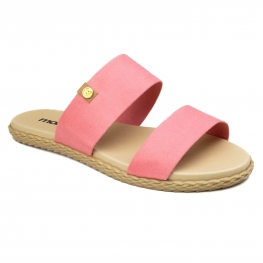 Tamanco Feminino Moleca Rasteiro - CORAL