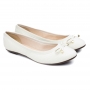 Sapatilha Feminina Moleca Lacinho Matelasse  - BRANCO OFF