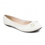 Sapatilha Feminina Moleca Lacinho Matelasse  - BRANCO OFF