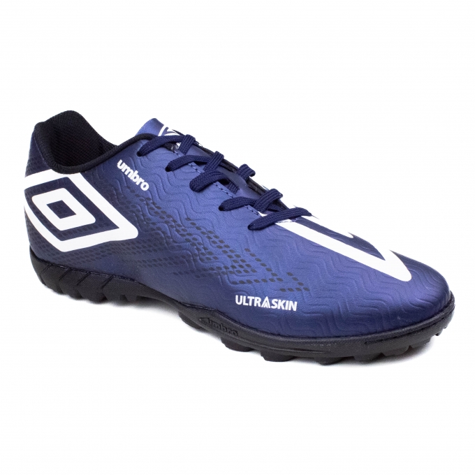 Chuteira Masculina Society Umbro Ultraskin - MARINHO/BRANCO/PRETO