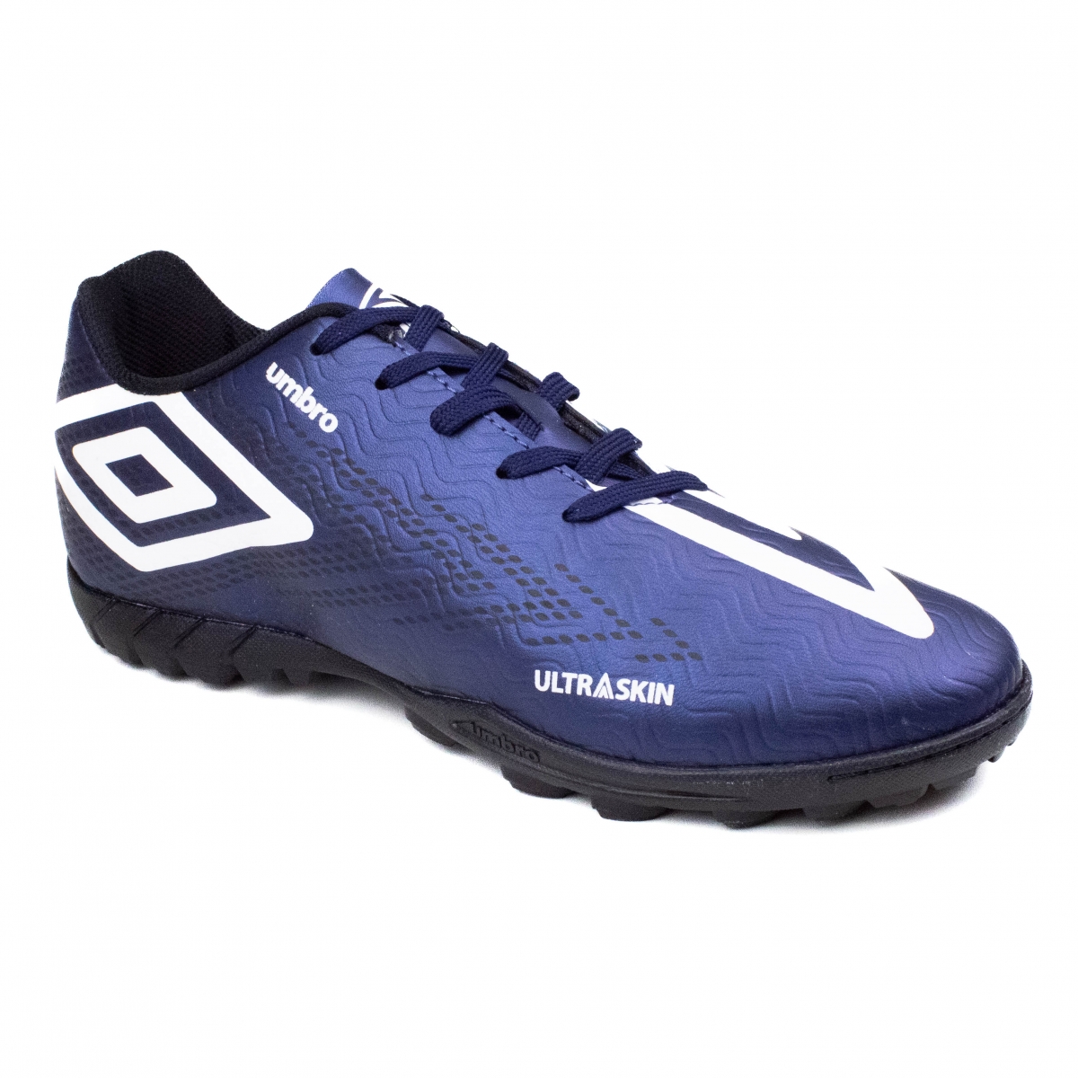 Chuteira Masculina Society Umbro Ultraskin - MARINHO/BRANCO/PRETO