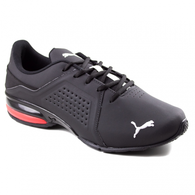 Tênis Masculino Viz Runner Puma - Preto/vermelho