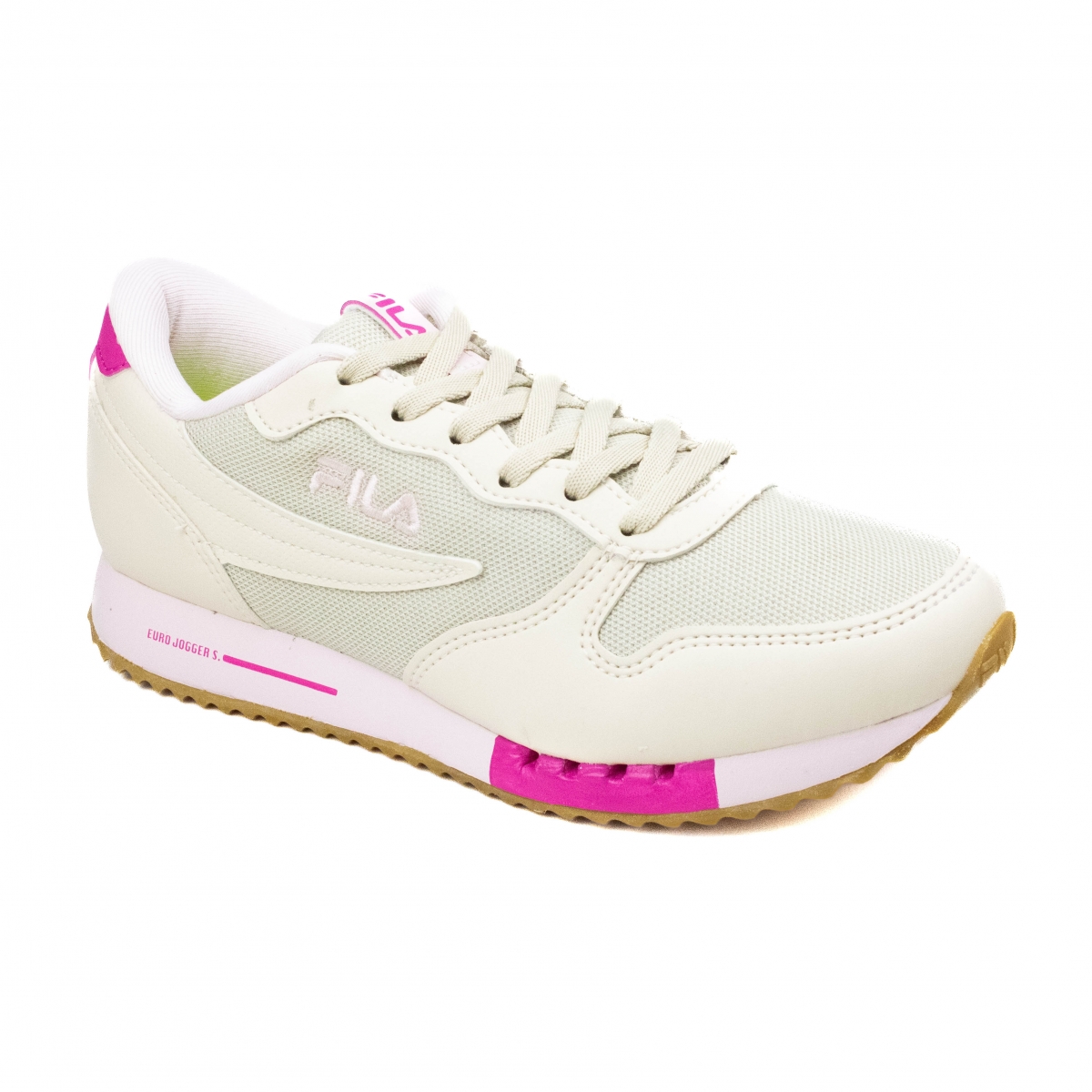 Tênis Feminino Fila Euro Jogger - BEGE/ROSA CLARO