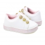 Tênis Infantil Feminino Molekinha Metal - BRANCO