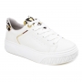 Tênis Feminino Via Marte Caixa Onça - CHANTILLY/DOURADO
