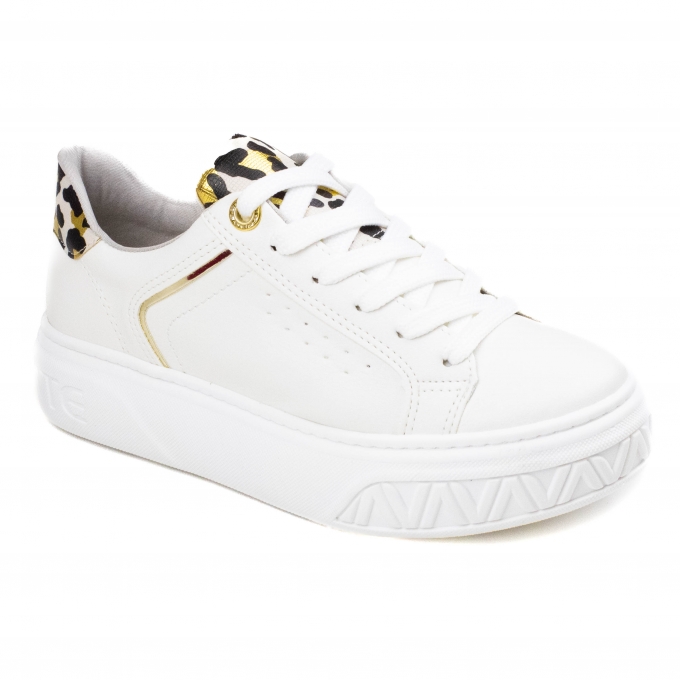 Tênis Feminino Via Marte Caixa Onça - CHANTILLY/DOURADO