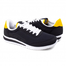 Tênis Masculino Olympikus Poseidon - PRETO/SAFRON