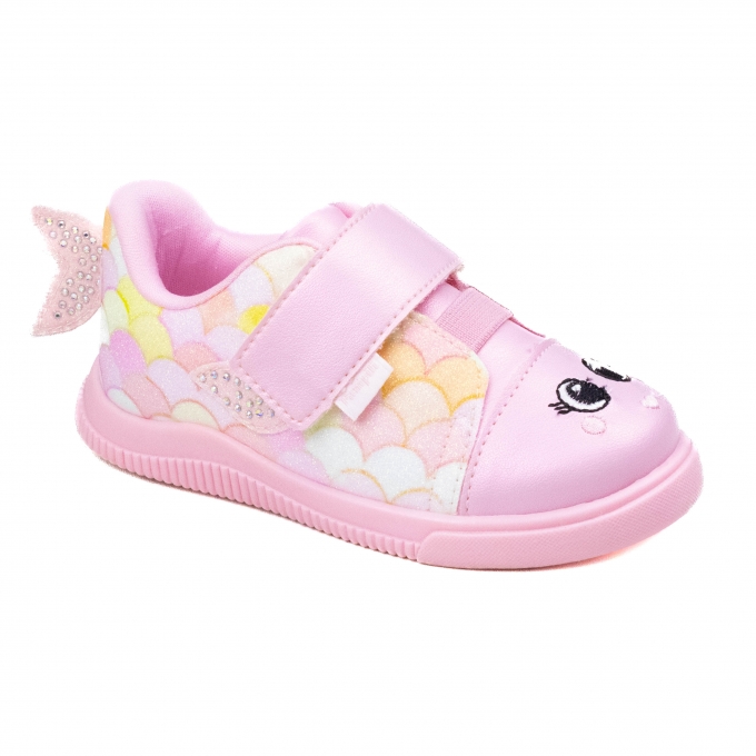 Tênis Bêbe Feminino Pampili Bicho - ROSA/COLORIDO