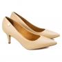 Scarpin Feminino Vizzano Baixo Pelica - BEGE