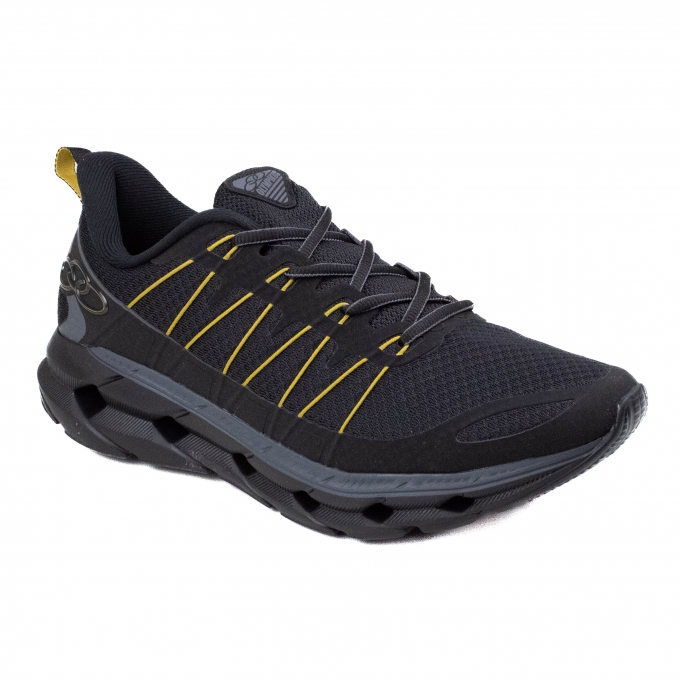 Tênis Masculino Olympikus Cyber 3 - PRETO/DOURADO