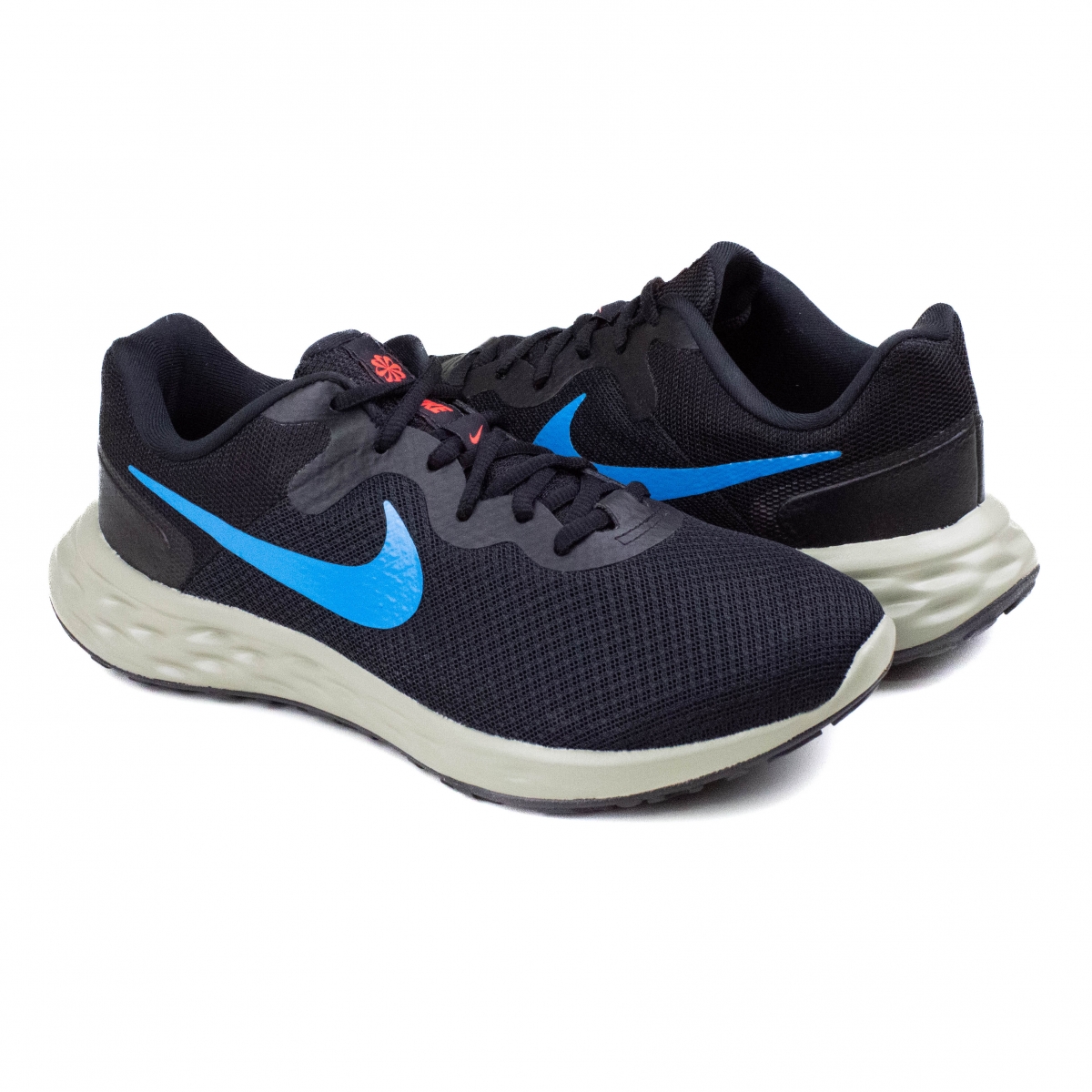 Tênis Masculino Nike Revolution 6 NN - BLACK/LASER BLUE-COBBLESTONE
