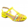 Sandália Feminina Mississipi Salto Baixo Huarache - CITRUS/MANDARIM