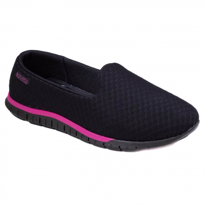 Tênis Sapatilha Calcar Feminino Actvitta - PRETO/PINK