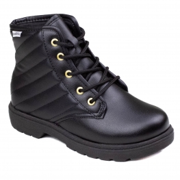 Coturno Infantil Feminino Molekinha Napa - PRETO