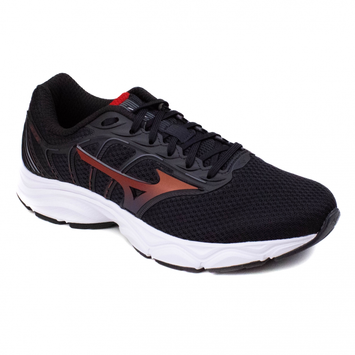 Tênis Masculino Mizuno Jet 6 - PRETO/VERMELHO