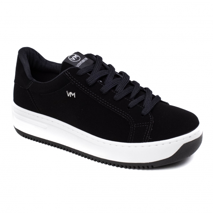 Tênis Feminino Via Marte Street Nobuck - PRETO