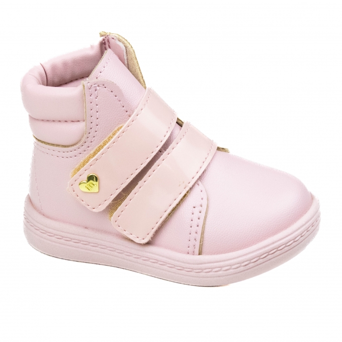 BoTa Bebê Feminina Molekinha Velcro - ROSA