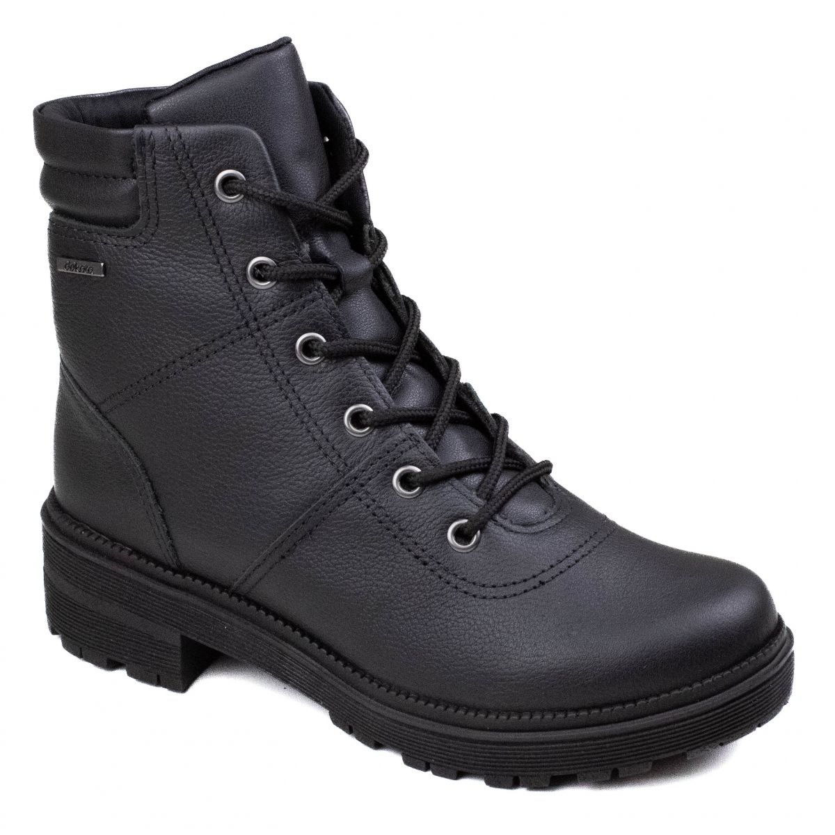 Coturno Feminino Dakota Couro - PRETO