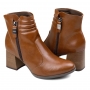 Bota Feminina Dakota Salto Social - CONHAQUE