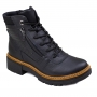 Coturno Feminino Dakota Cano Baixo Couro  - PRETO