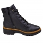 Coturno Feminino Dakota Cano Baixo Couro  - PRETO