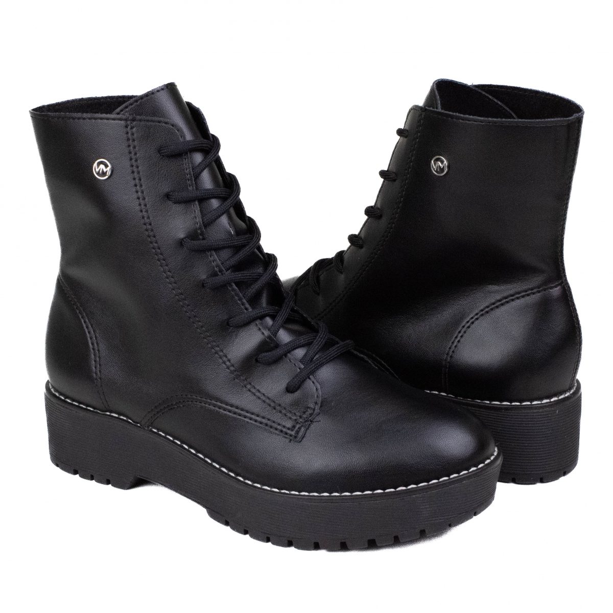 Coturno Feminino Via Marte Anabela - PRETO - 23608