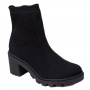 Bota Feminina Bebecê Salto Knit - PRETO