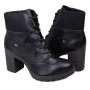 Coturno Feminino Mississipi Salto Meia - PRETO