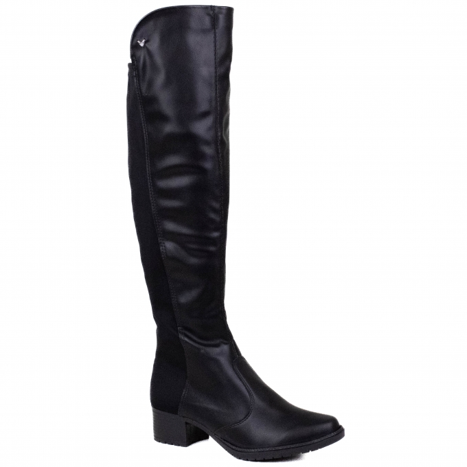 Bota Feminina Mississipi Montaria Strecht - PRETO